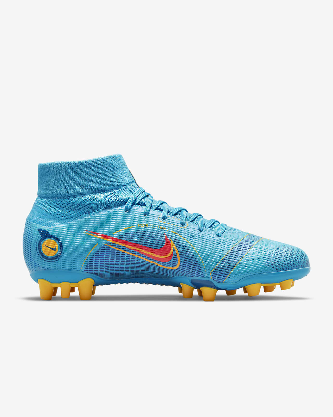 Nike Mercurial Superfly 7 Academy KM Gras / Kunstgras Voetbalschoenen (MG)  Roze Wit | Voetbalschoenen