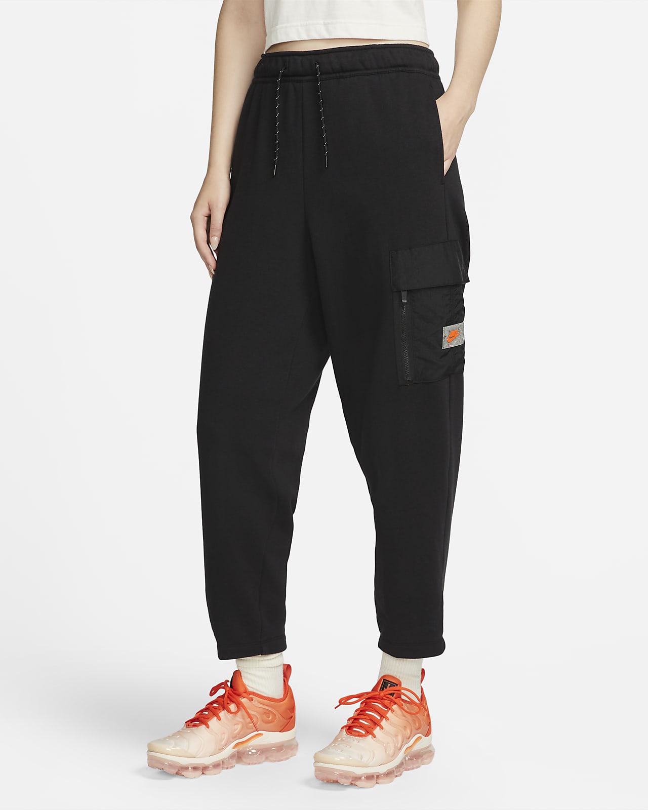Nike Sportswear-sports-utility-cargobukser i fleece til kvinder