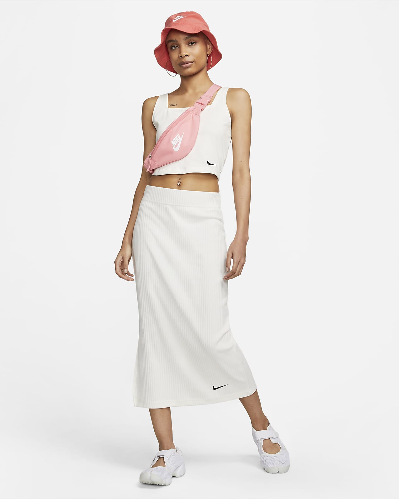 Falda blanca online nike