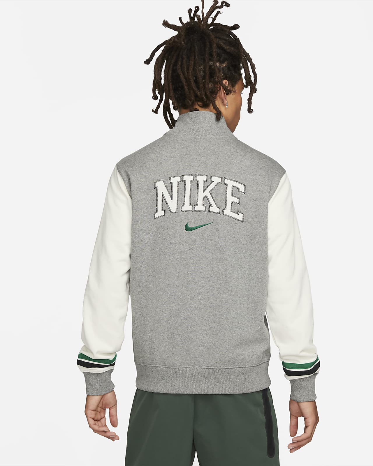 nike sportswear letterman sweater