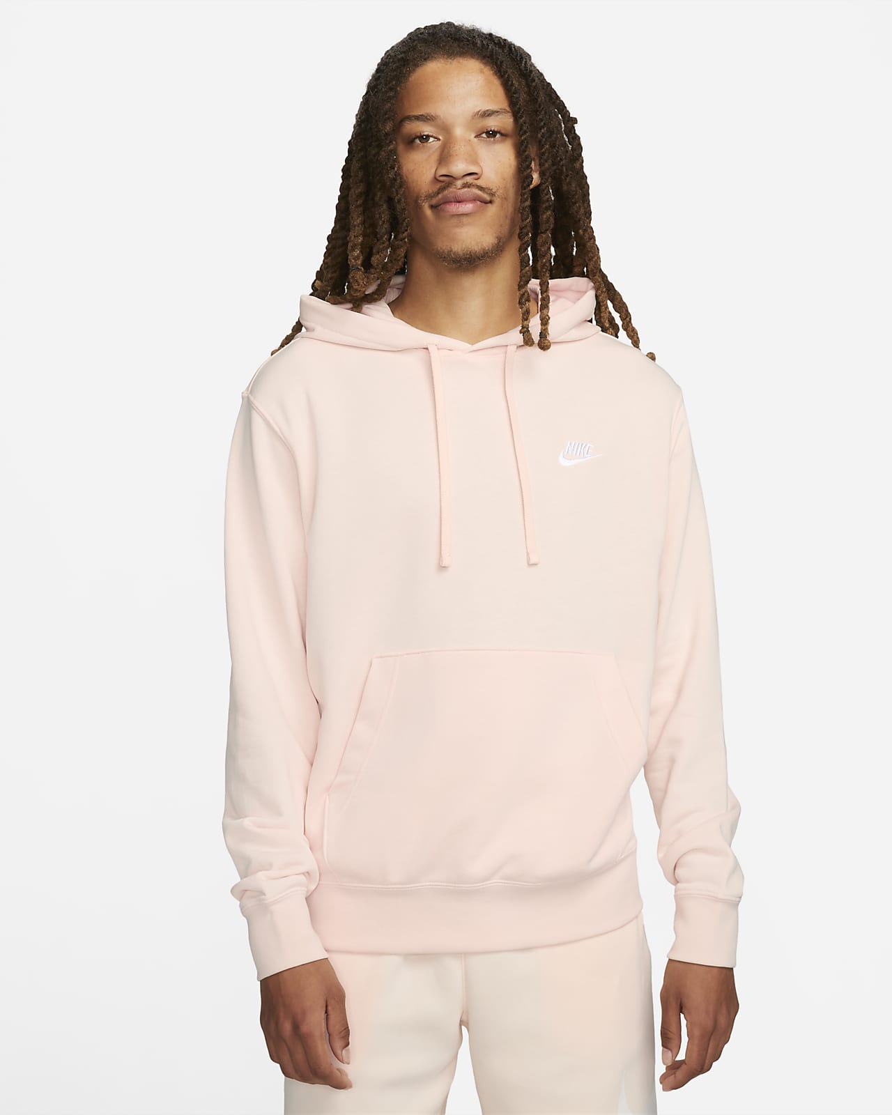 club hoodie sweat à capuche zippé rose