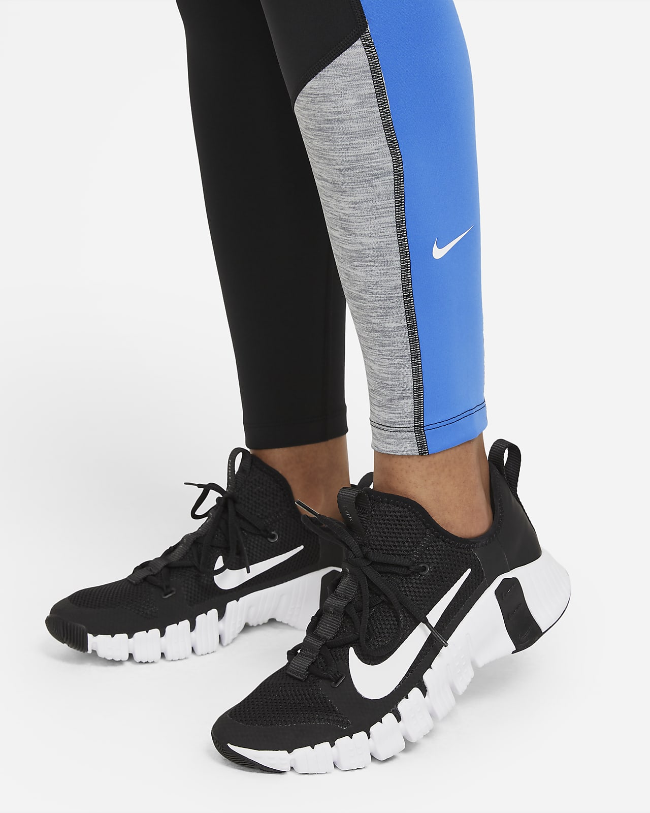 Nike One 7/8-legging met halfhoge taille en kleurblokken voor dames. Nike NL