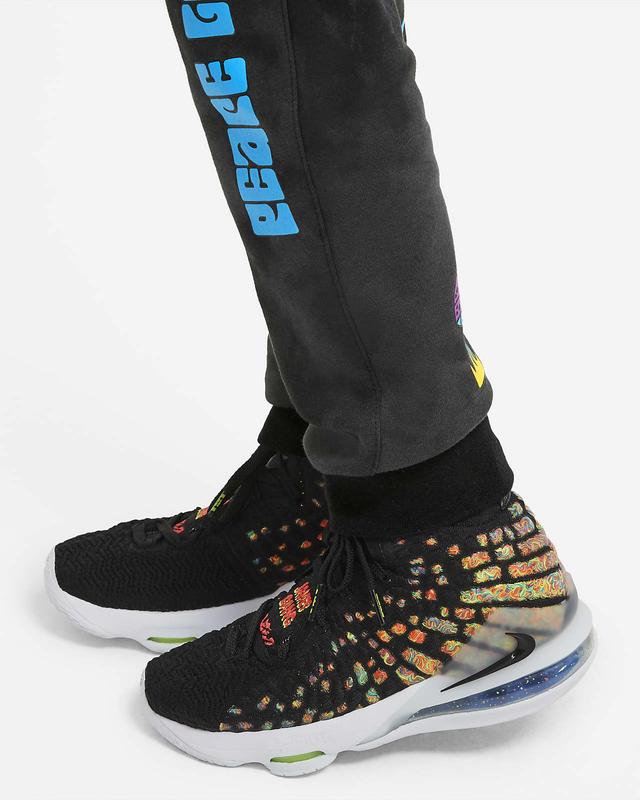 nike boys black joggers