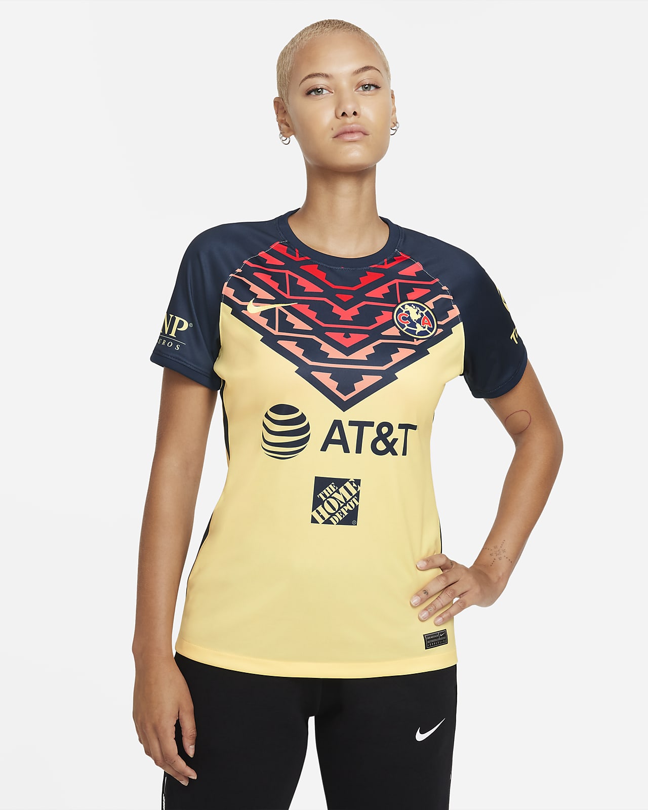 Camiseta de fútbol Nike Dri-FIT para mujer Club América local 2021/22  Stadium. Nike.com