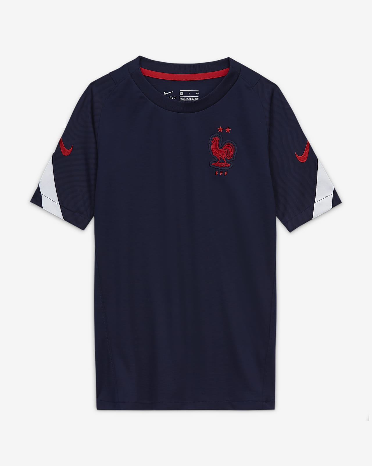 FFF Strike Older Kids' Short-Sleeve Football Top. Nike BE