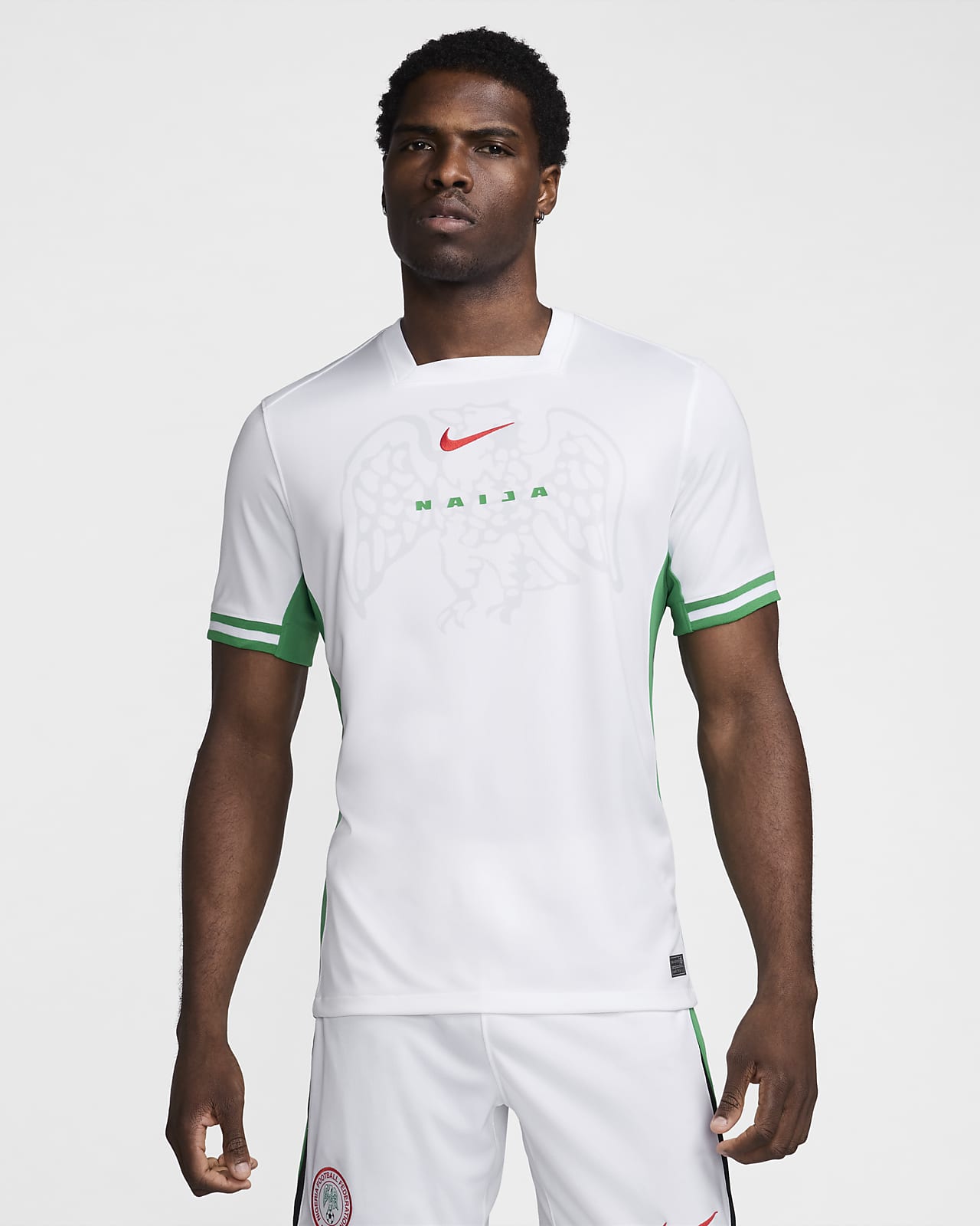 Maglia da calcio replica Nike Dri-FIT Nigeria 2024 Stadium da uomo – Home