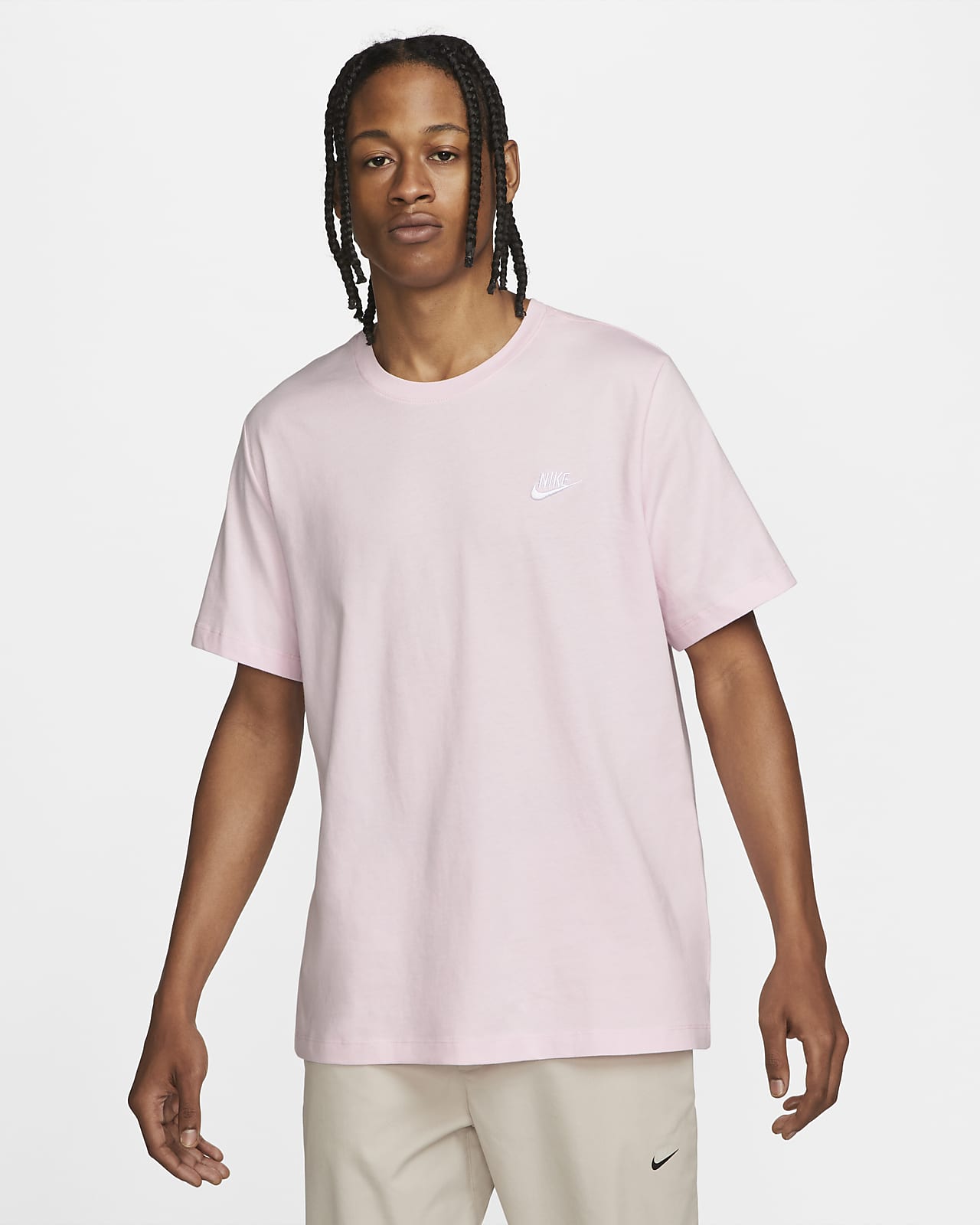 nike men's pink t shirt