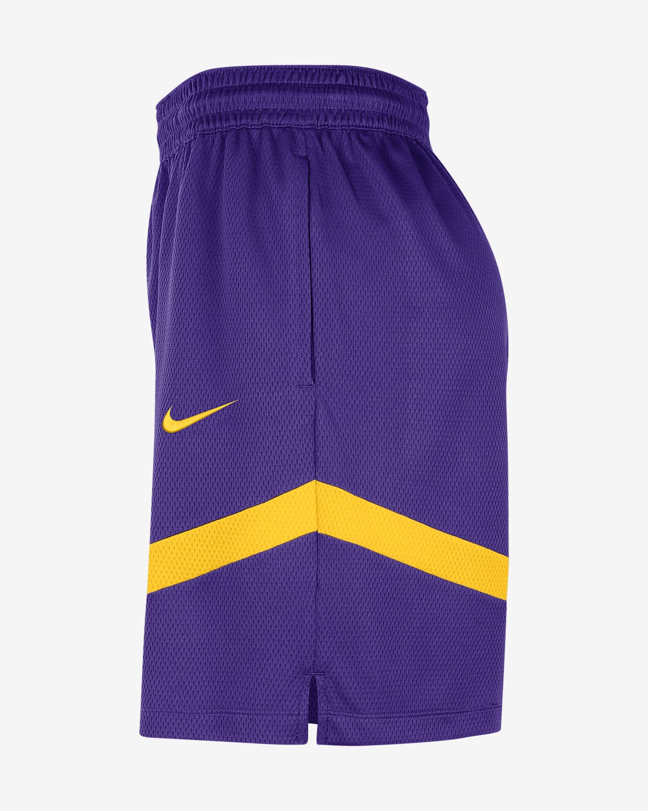 Nike Basketball NBA LA Lakers icon unisex shorts in amarillo