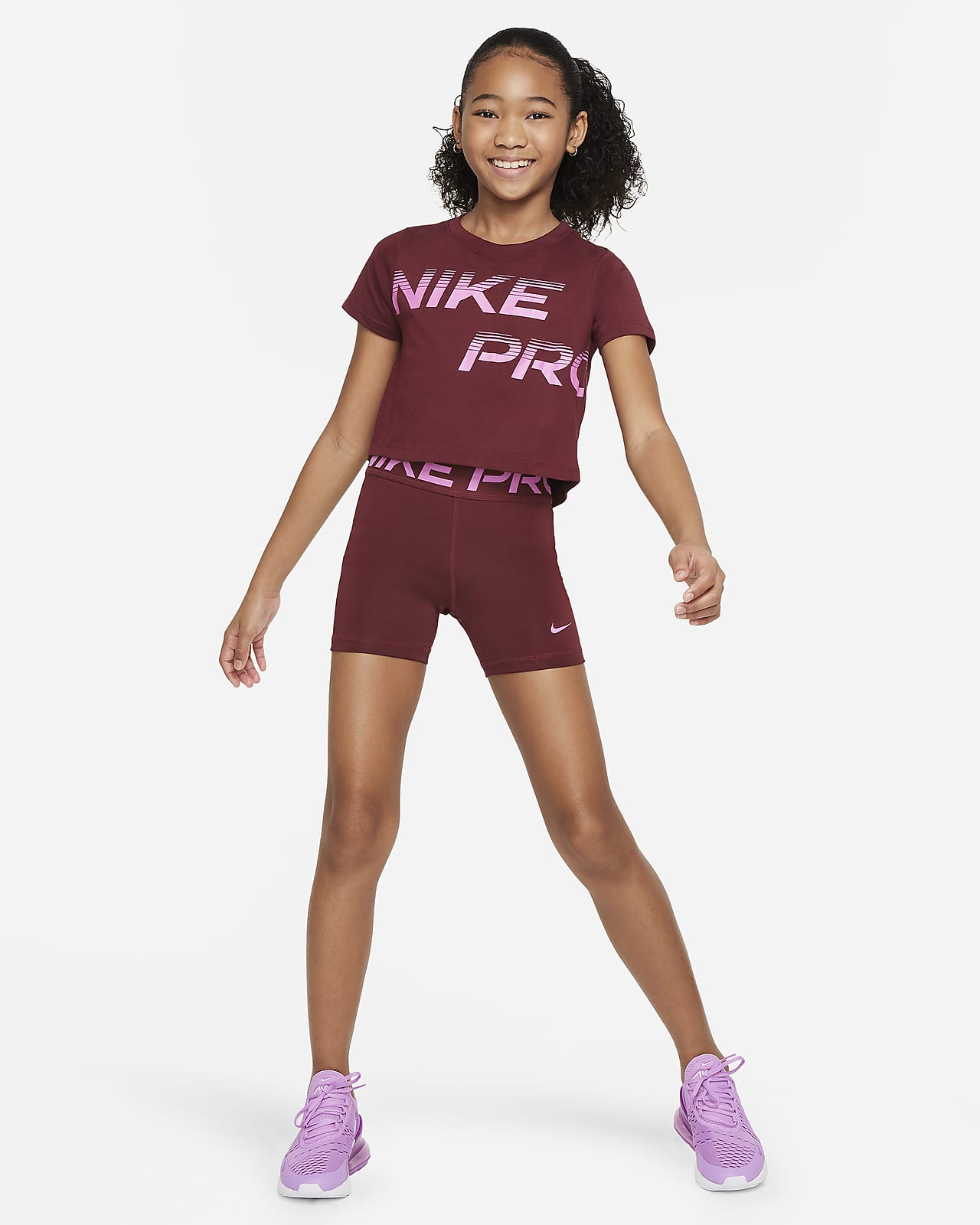 Nike Pro Girls' Dri-FIT Shorts. Nike ID