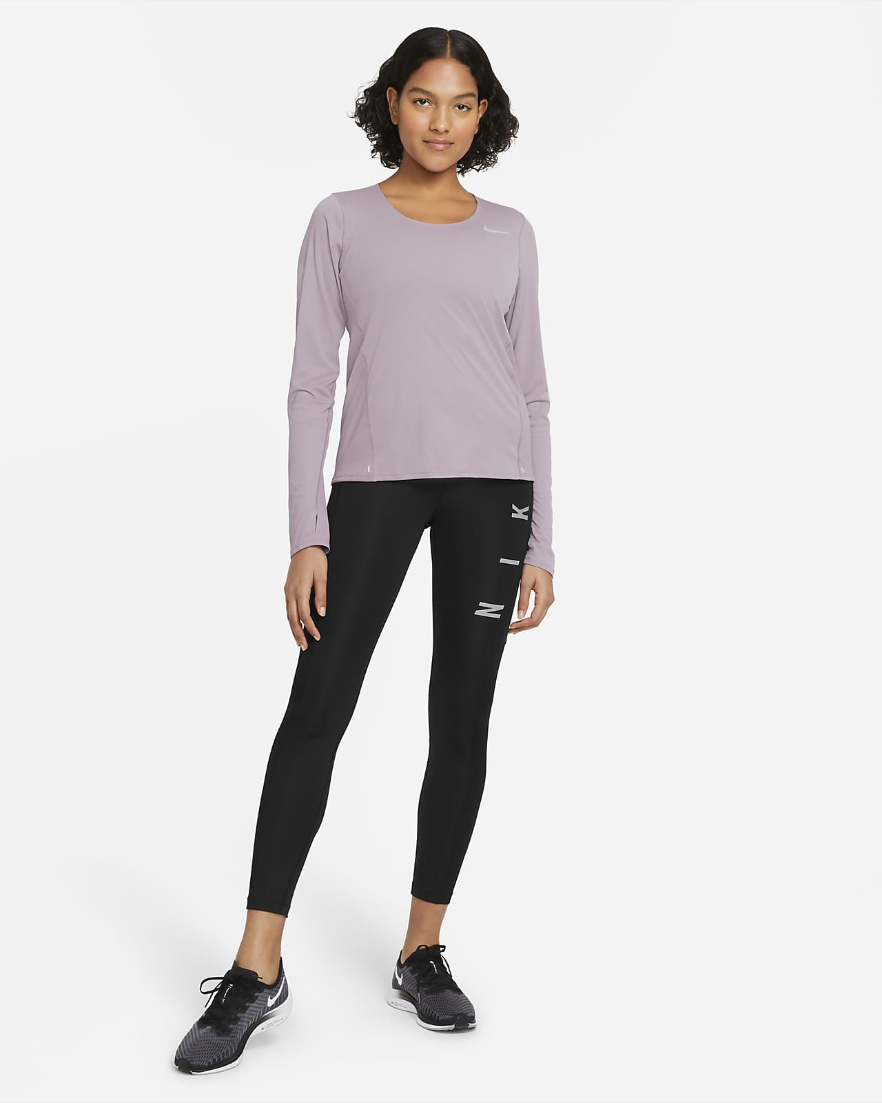 long sleeve nike running top womens