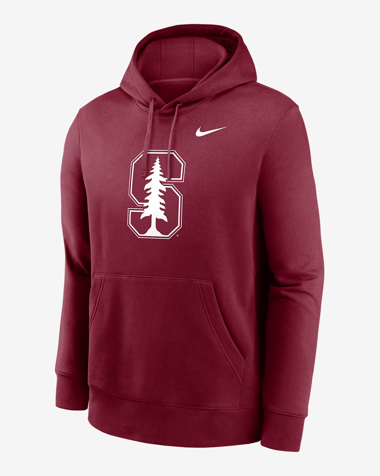 Stanford Cardinal Primetime Evergreen Club Primary Logo Men's Nike College Pullover Hoodie