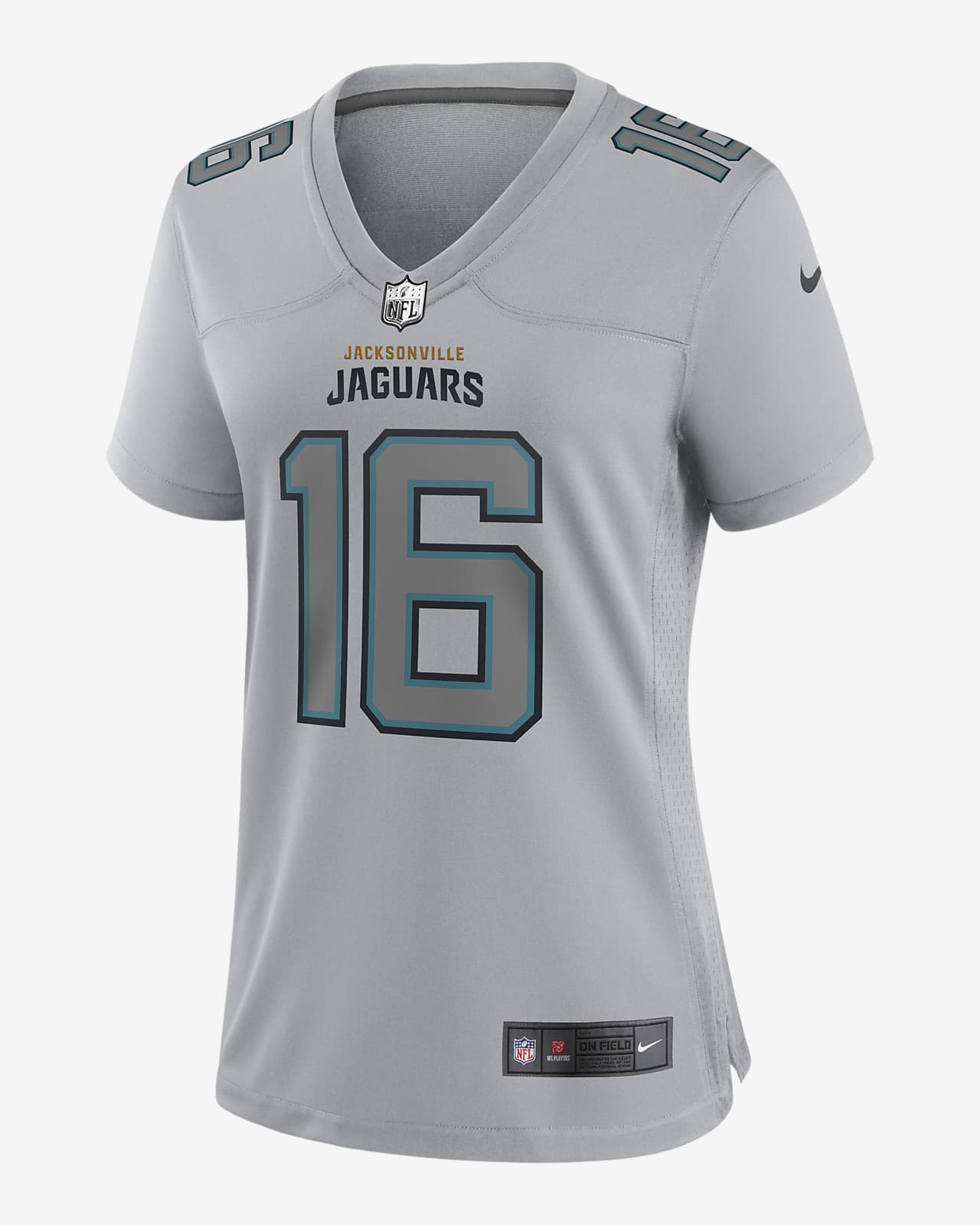 Jersey de fútbol americano Fashion para mujer NFL Jacksonville Jaguars Atmosphere (Trevor Lawrence)