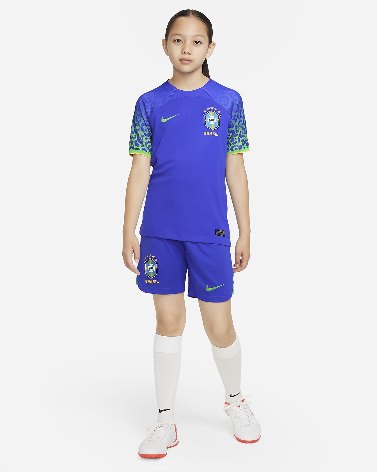 Casmyd Brazil Soccer Jersey+Shorts Kids 2022 World Cup Ney'MARR