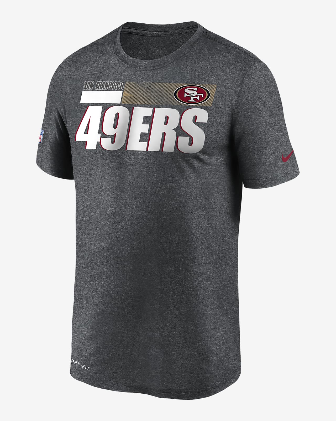 men's nike black san francisco 49ers sideline team logo performance pullover hoodie