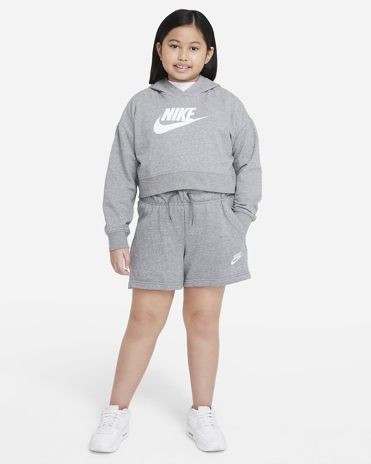 activación después del colegio tormenta Nike Sportswear Club Big Kids' (Girls') French Terry Shorts (Extended  Size). Nike.com
