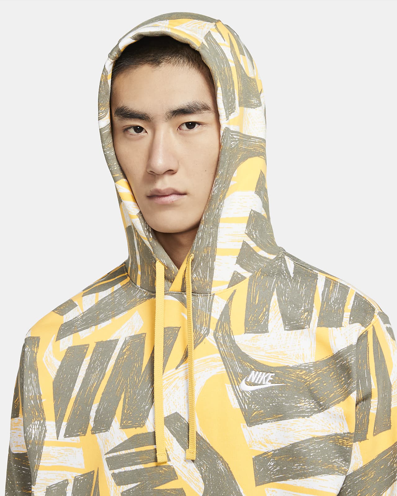 nike sportswear men's club pullover hoodie