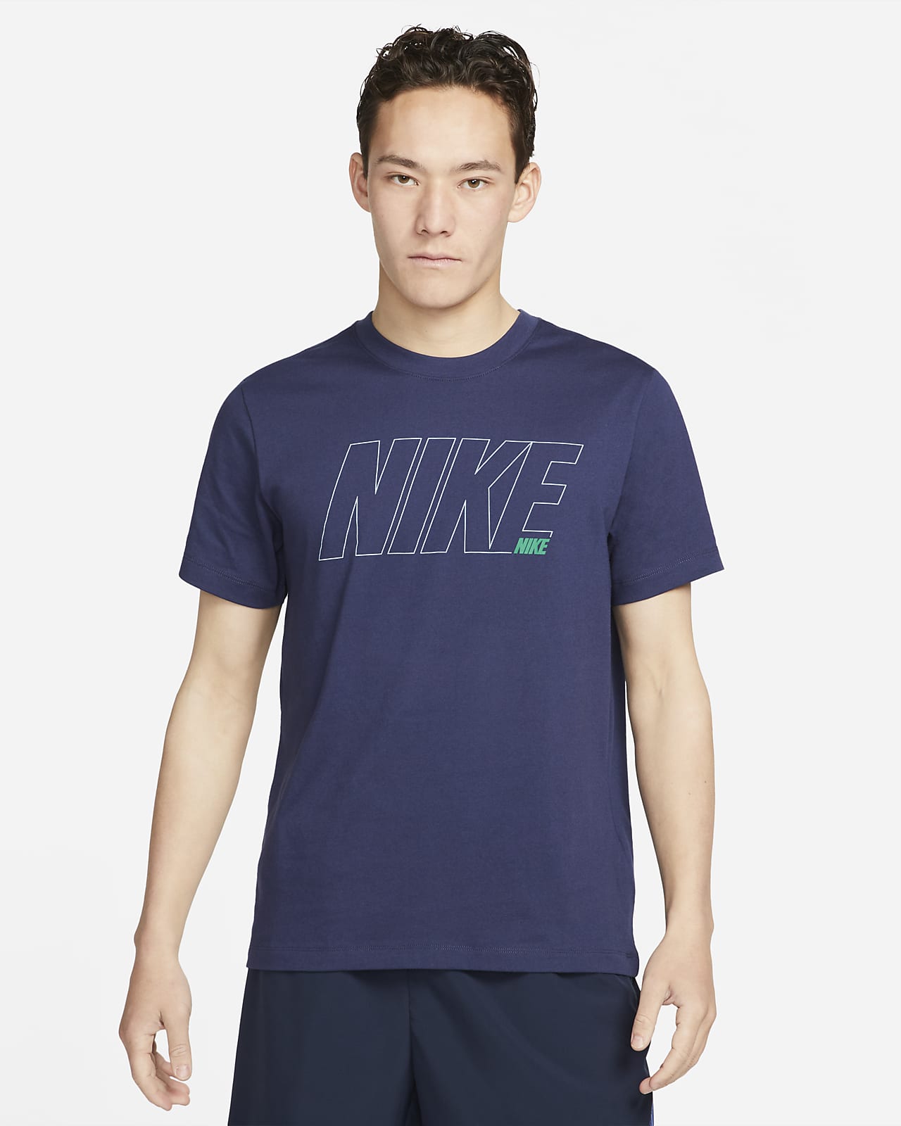 Nike Dri-FIT 男款圖樣訓練 T 恤