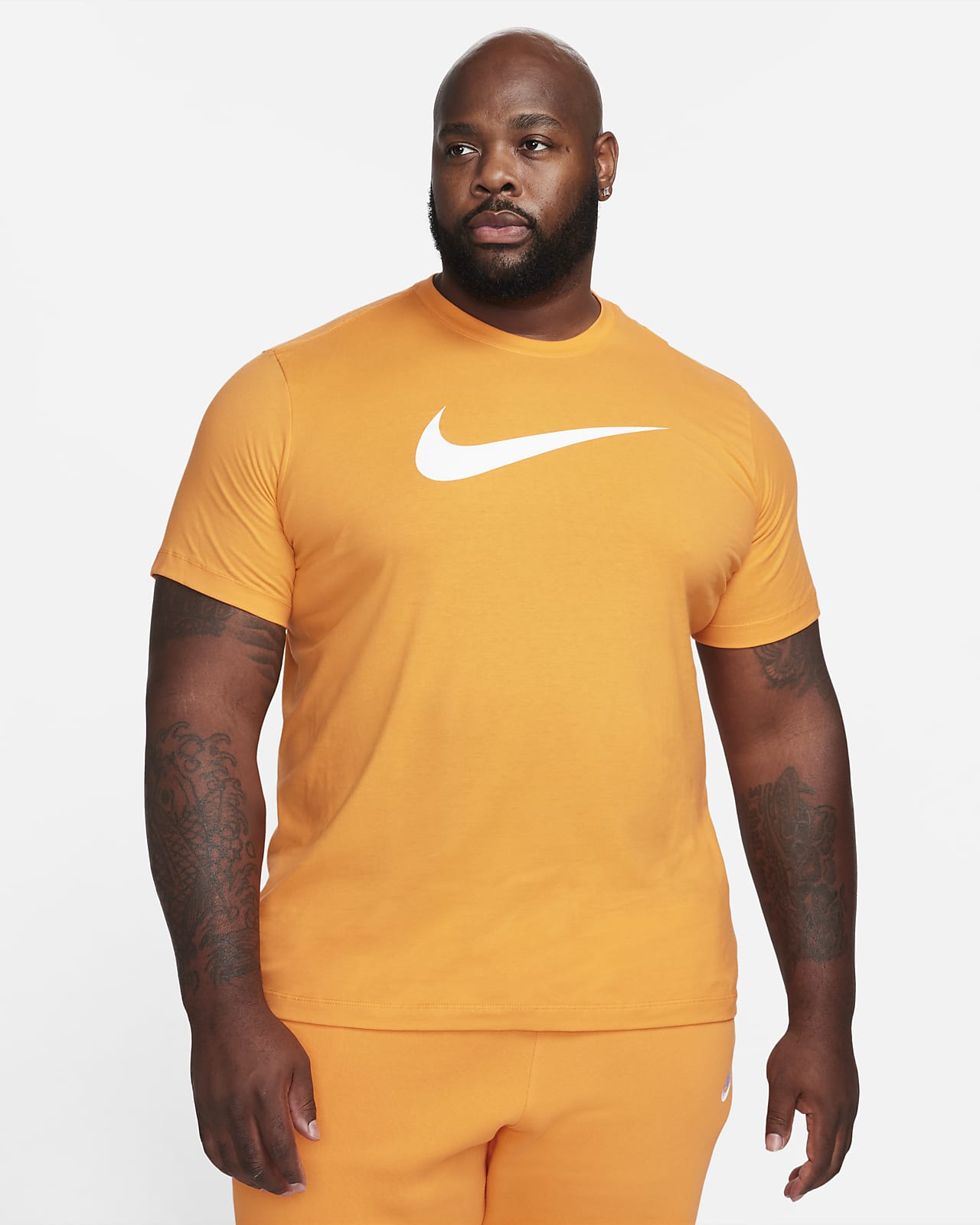 Nike Men's T-Shirt - Orange - XL