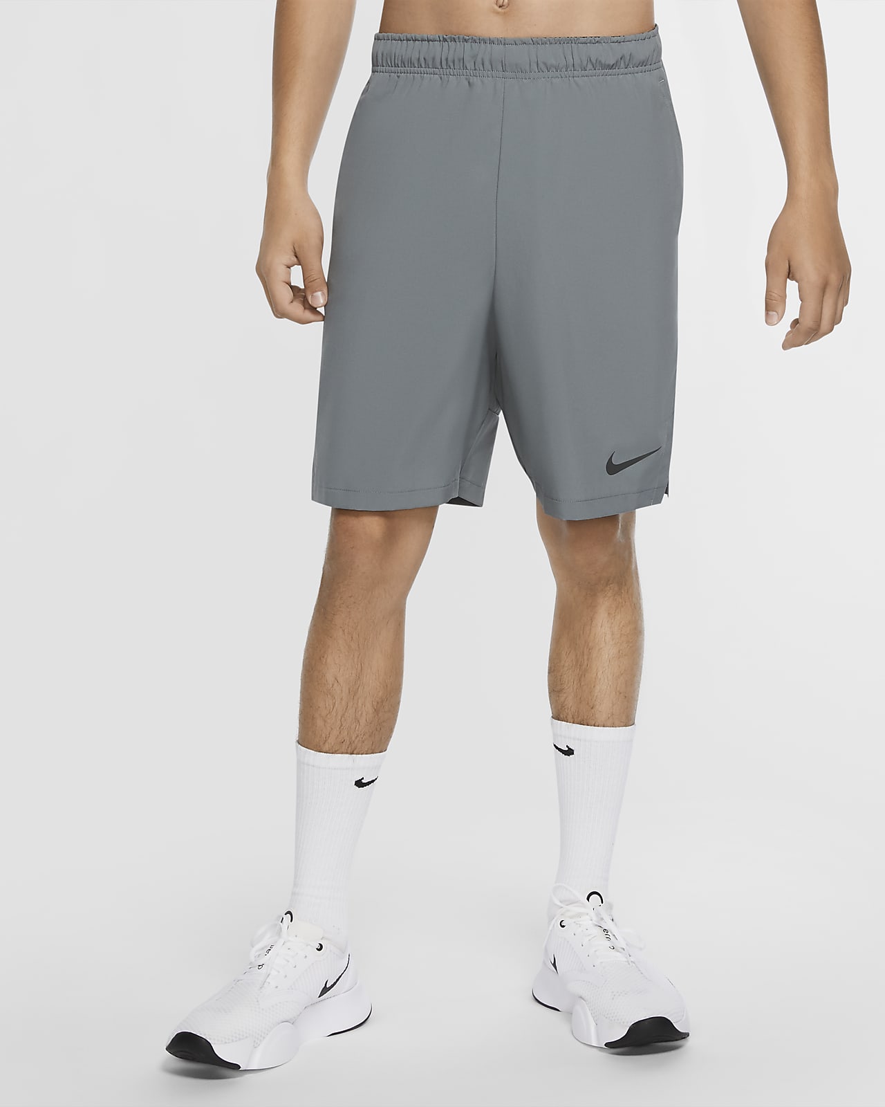 nike gym shorts grey