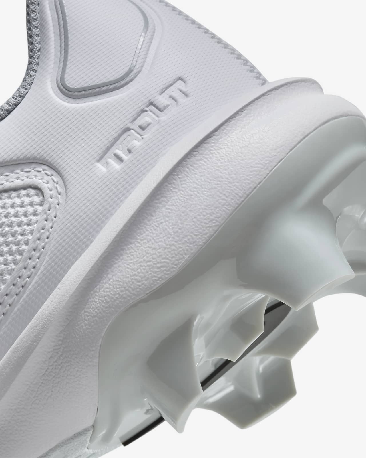 8.5 Nike Mike Trout Baseball Cleats White w/Grey
