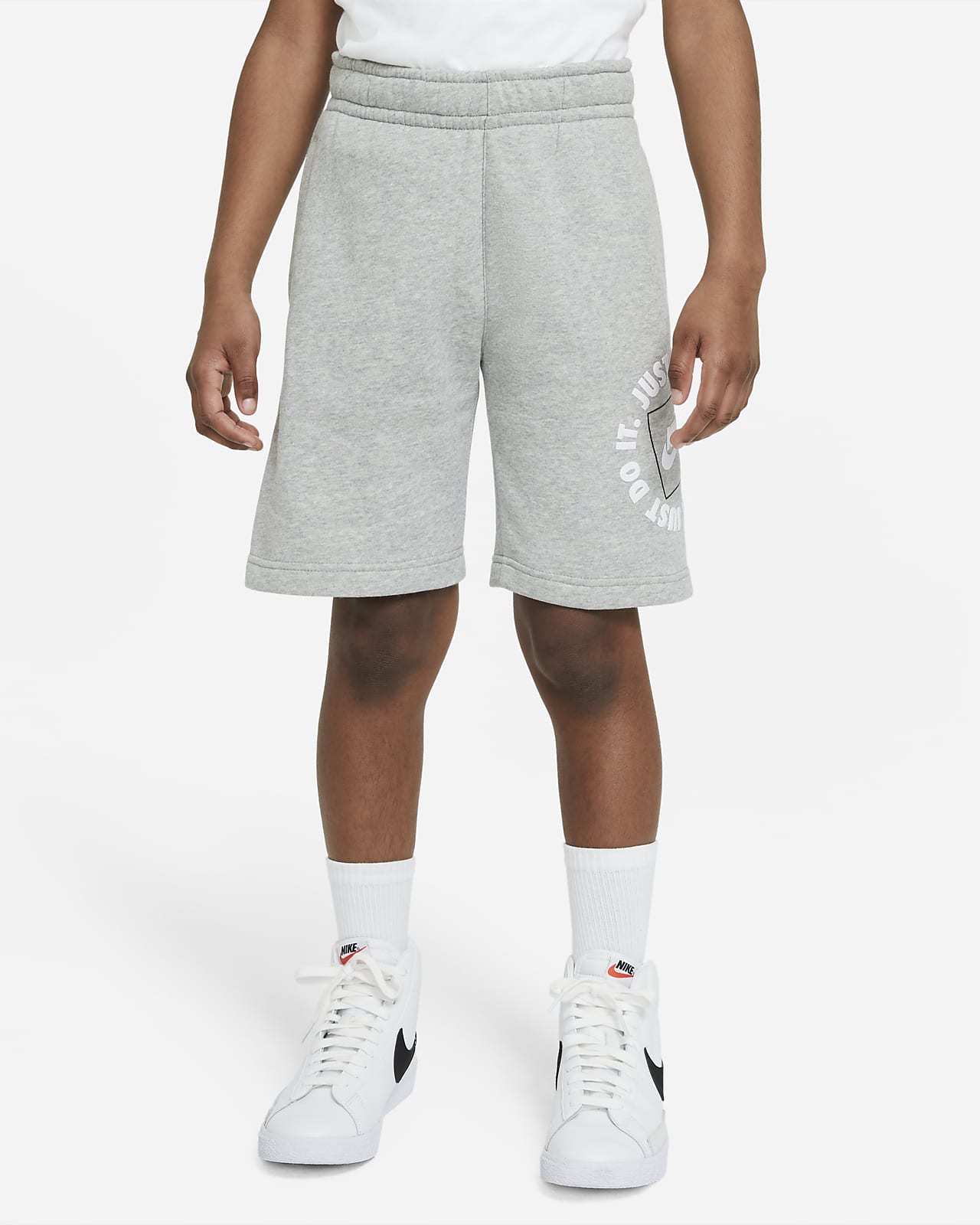 nike sportswear grey shorts