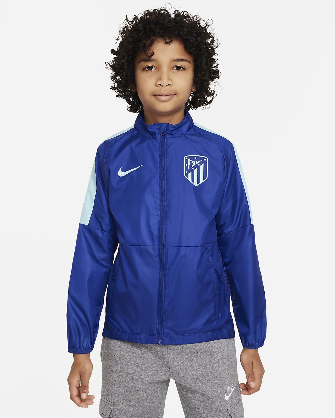 Atlético Madrid Repel Academy AWF Older Kids' Football Jacket. Nike GB