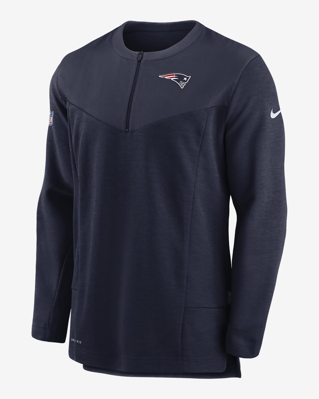 Nike Dri Fit Sideline Nfl New England Patriots Men S 1 2 Zip Jacket Nike Com