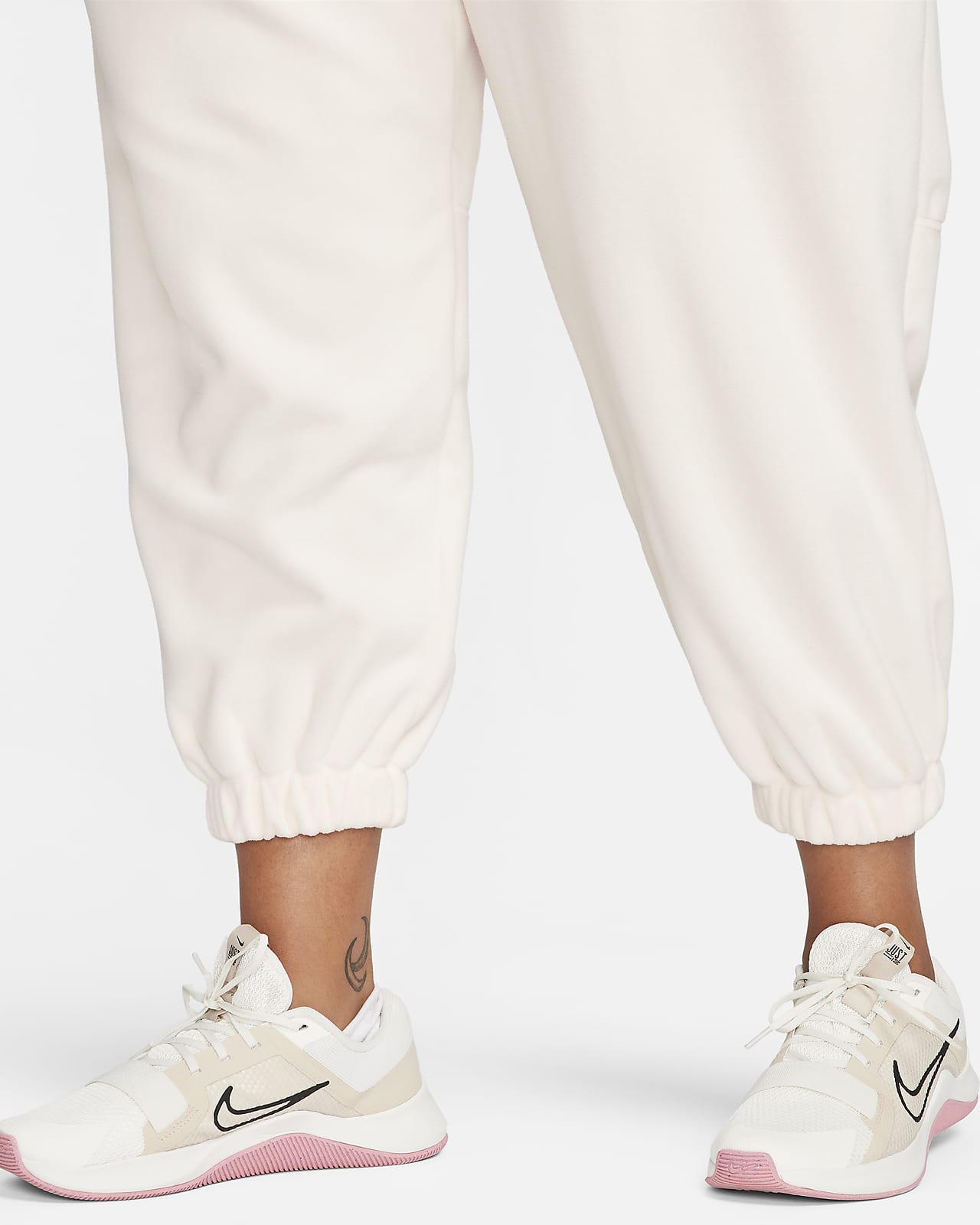 Nike Women's Therma Fleece Training Pants - White, XX-Large