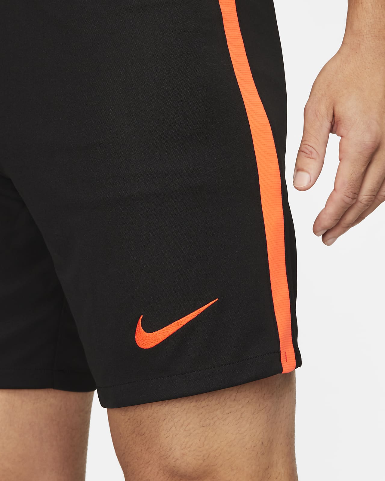 orange and black nike shorts mens