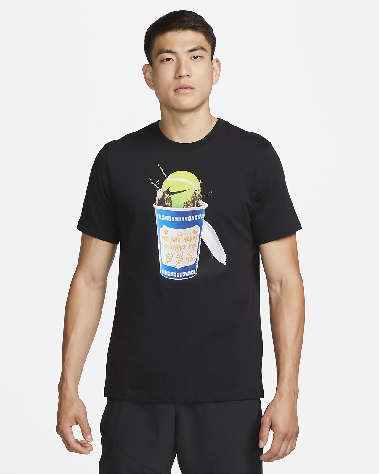Męski T-shirt do tenisa NikeCourt