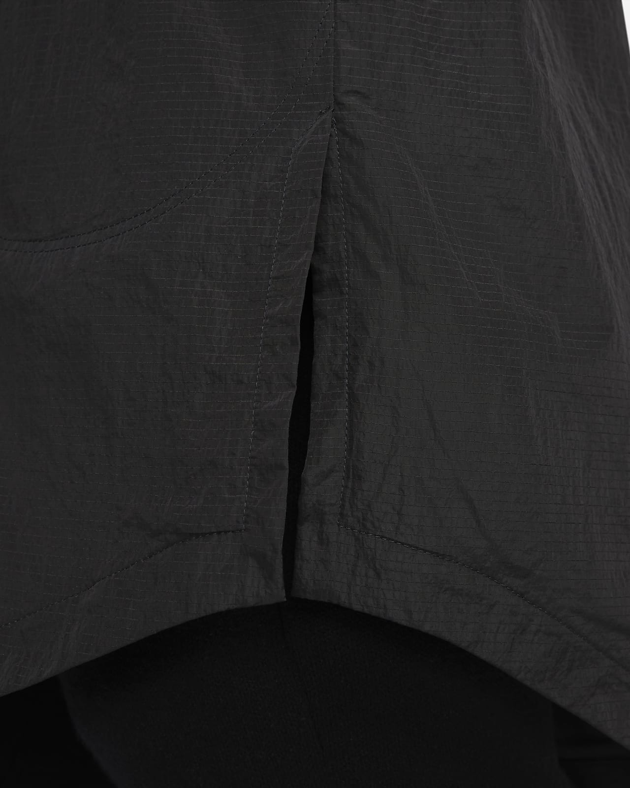 Rennes shop】NIKE 女裝外套訓練大勾皺褶梭織抽繩黑DM6182-010
