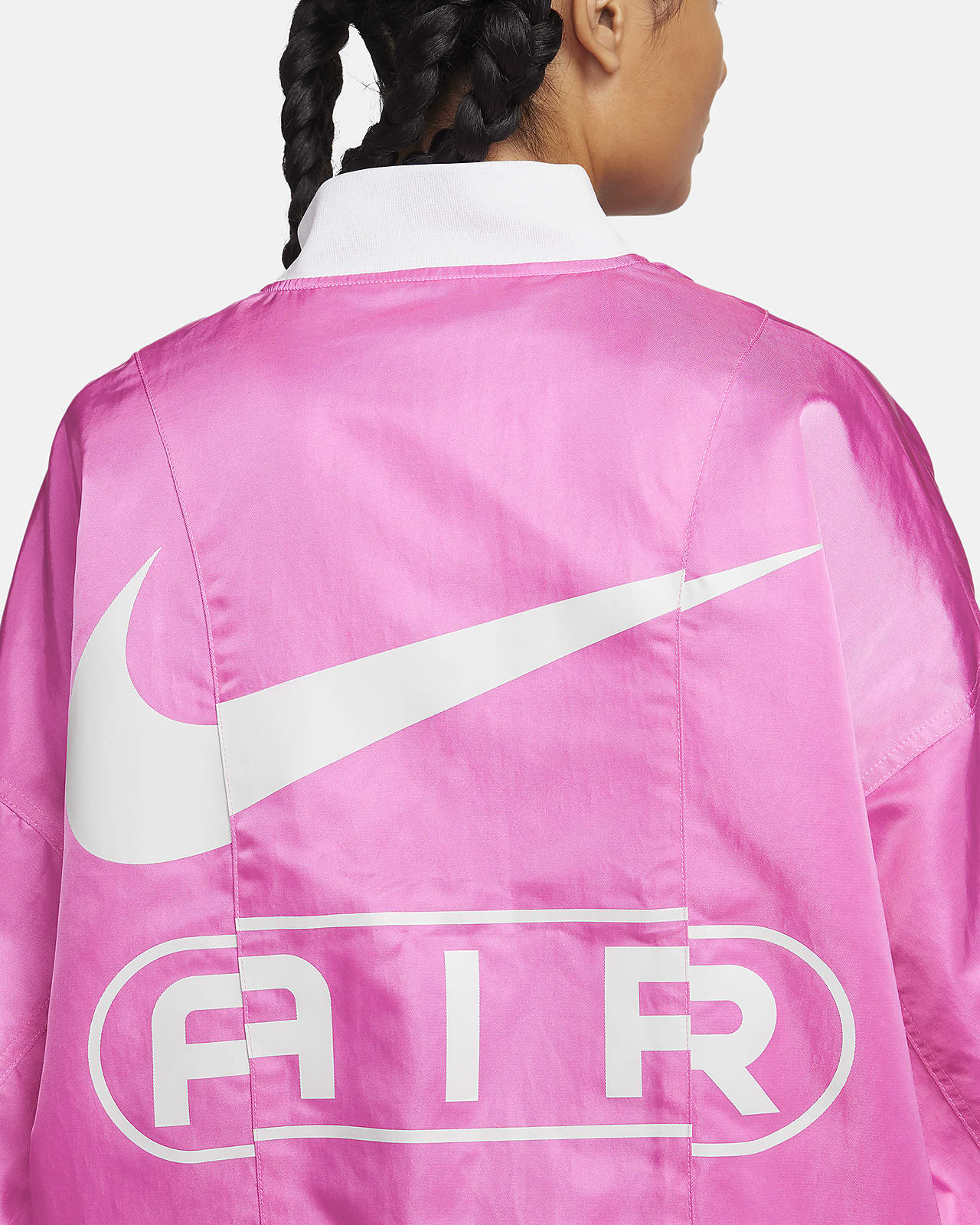 Nike Air Women's Oversized Woven Bomber Jacket.