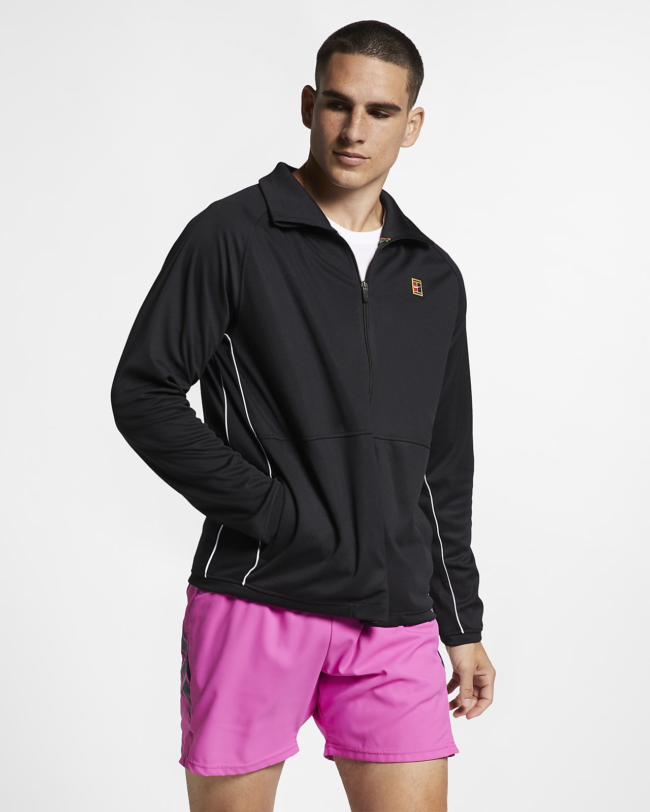 nike court men's slam team tennis jacket
