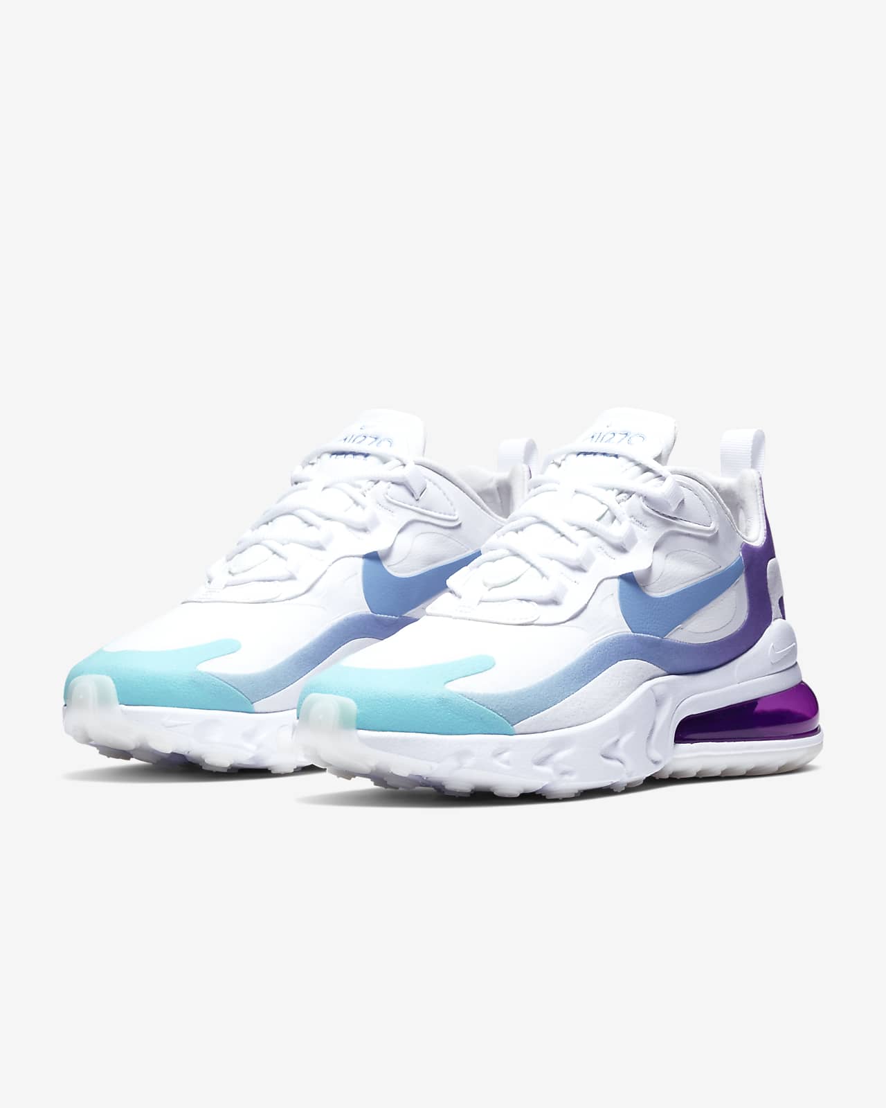 nike react violet bleu