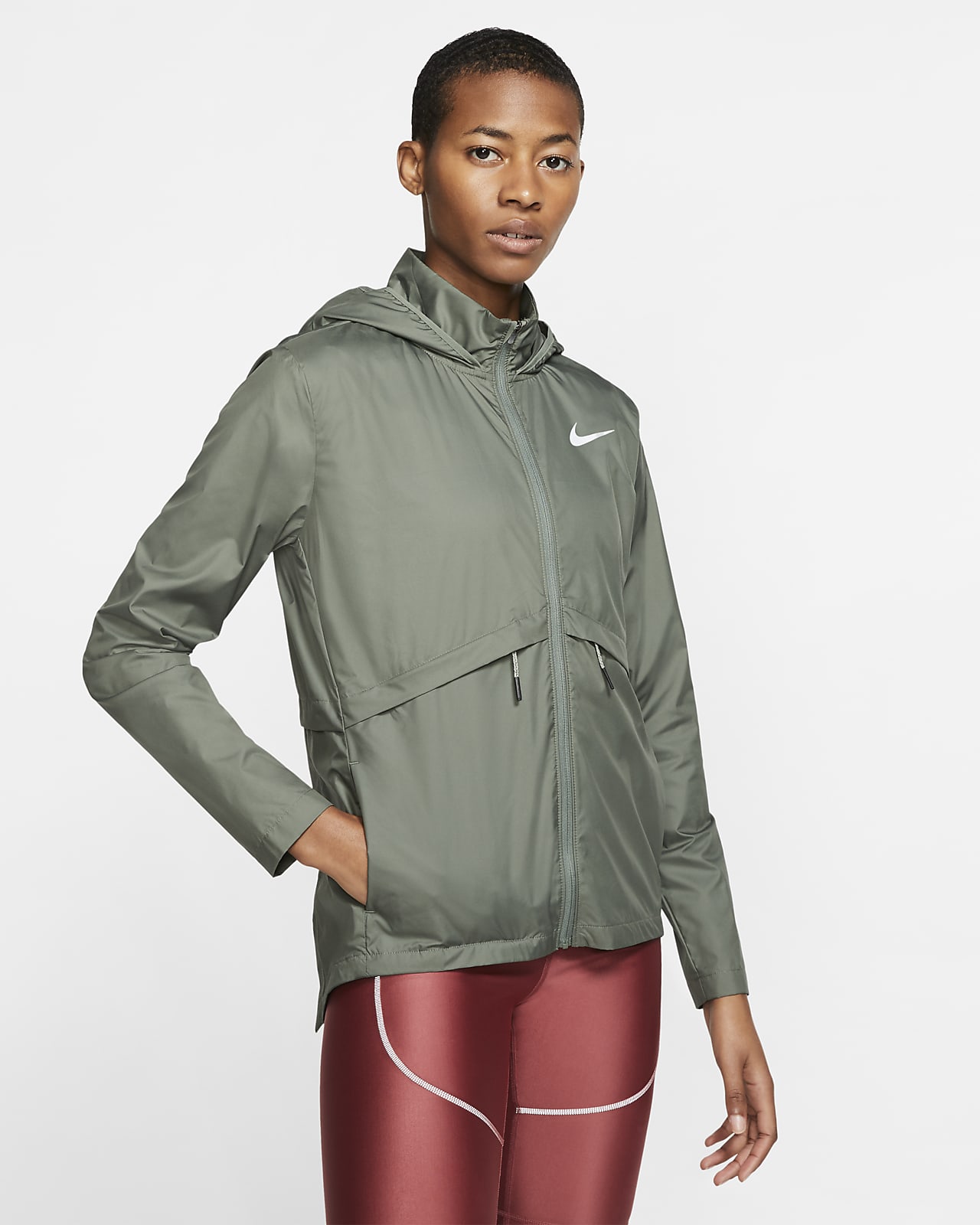 Chamarra impermeable de running plegable para mujer Nike Essential. Nike.com