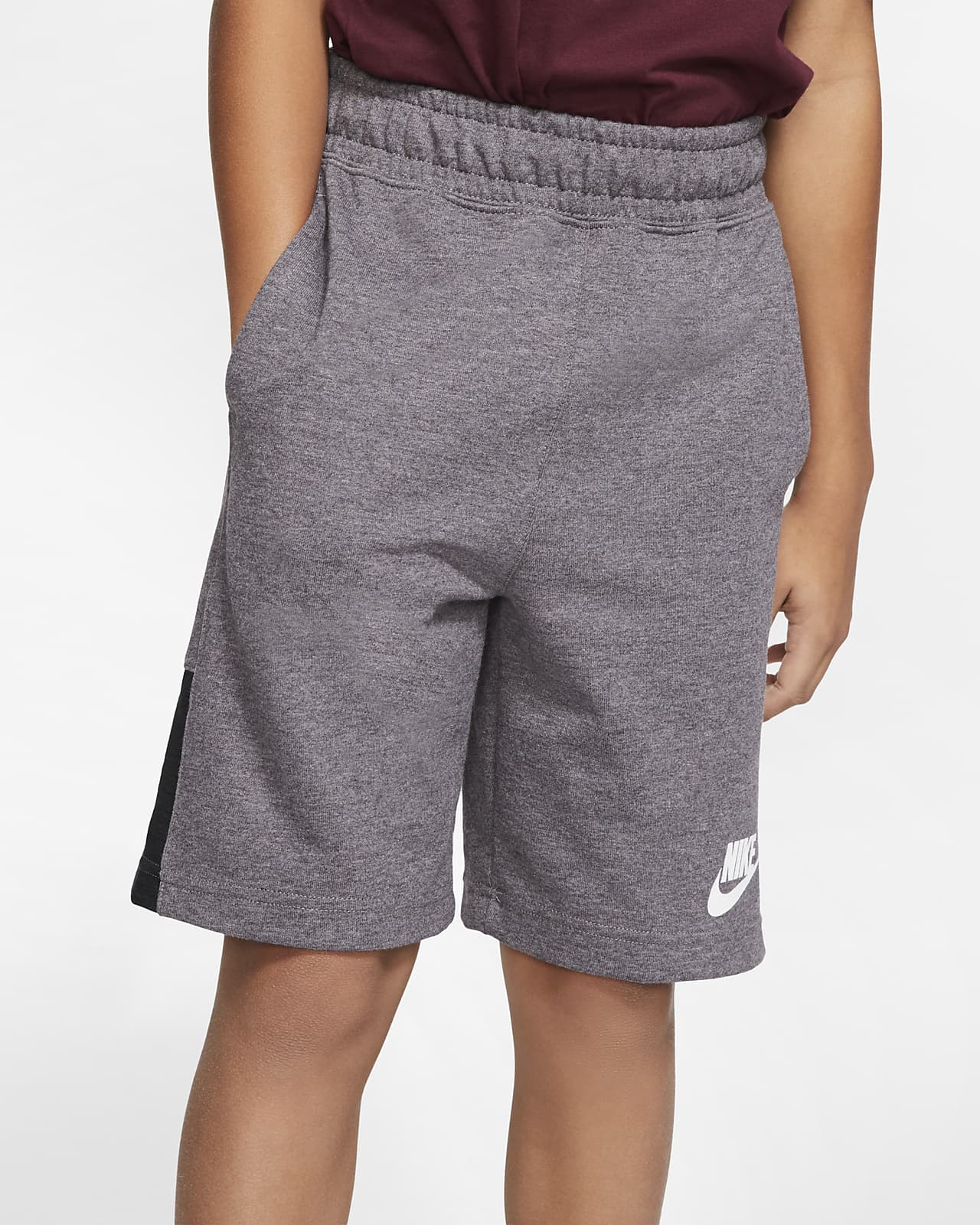 grey nike boy shorts