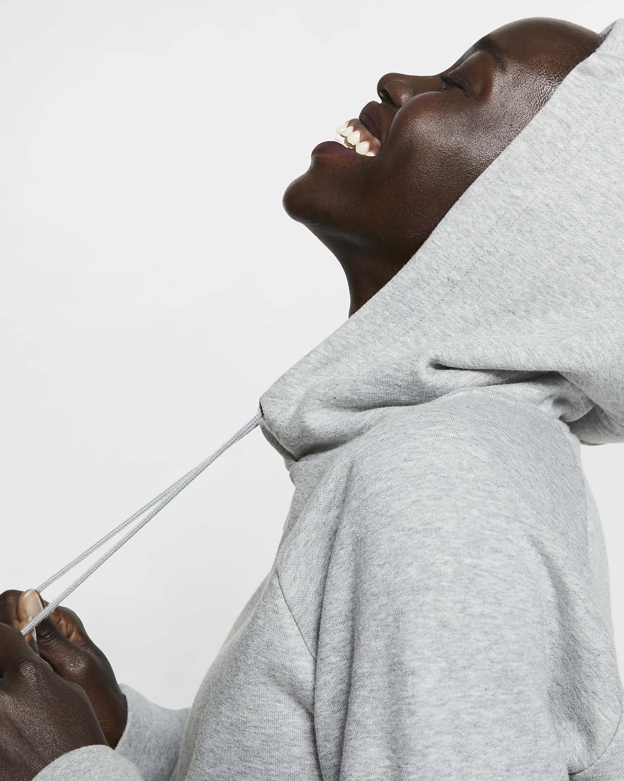 nike grey essentials hoodie