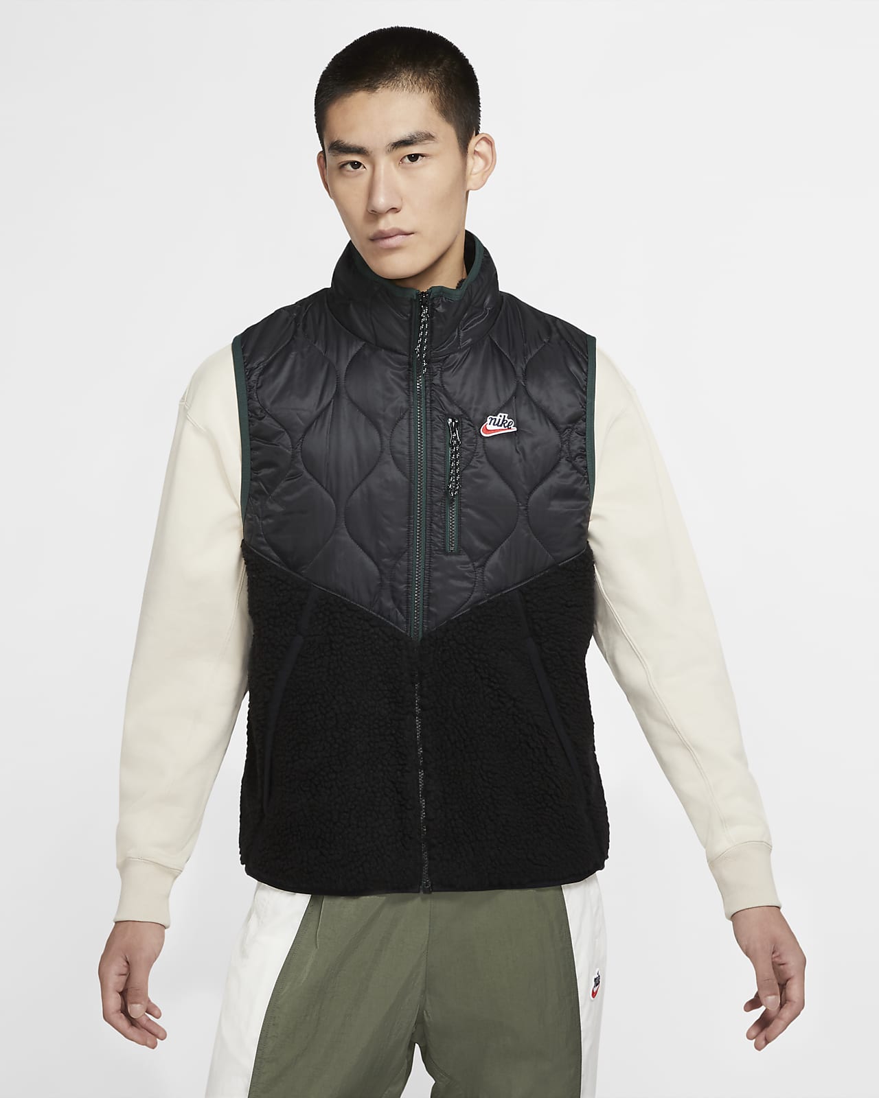 grey nike vest