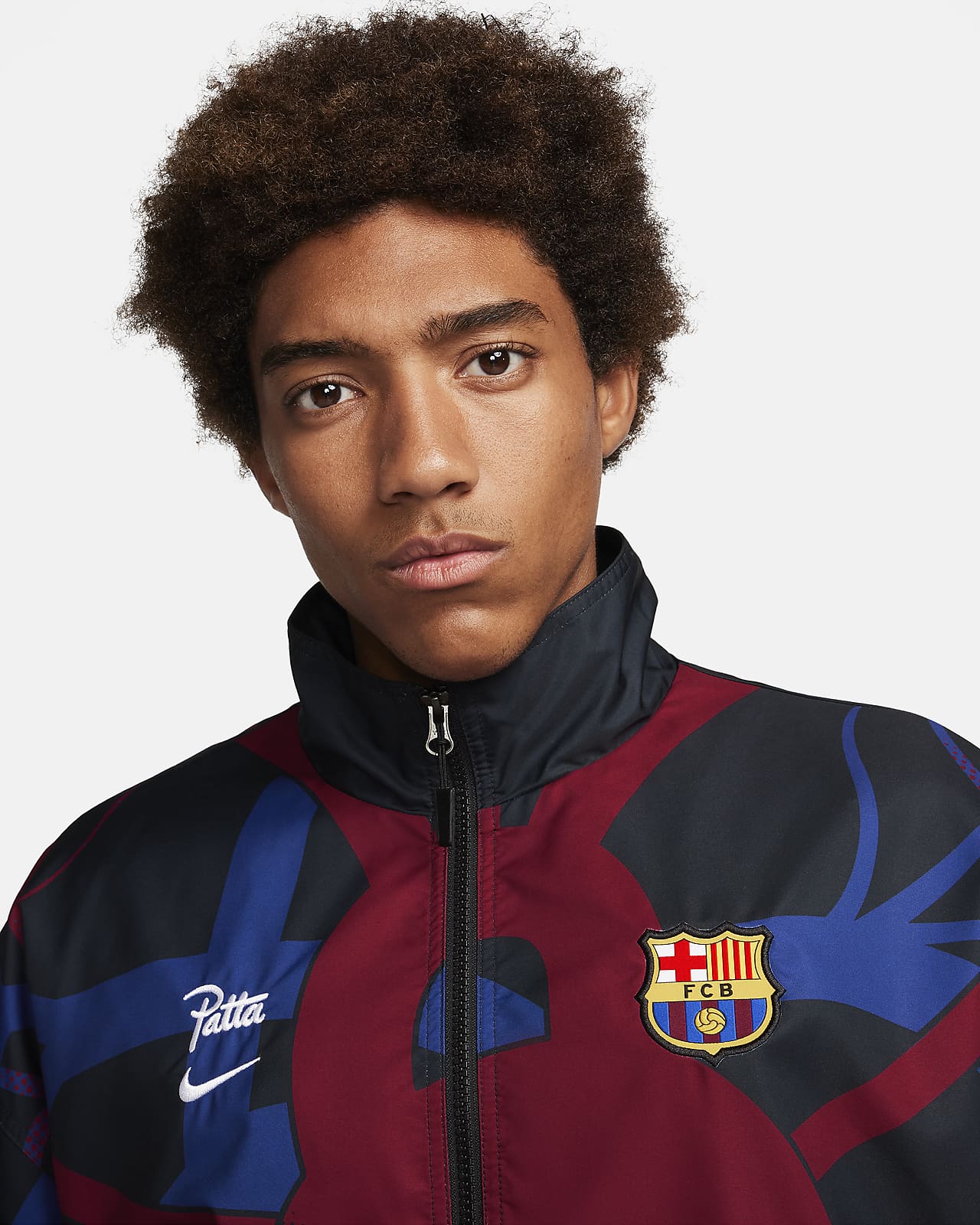 F.C. Barcelona x Patta Men's Nike Football Tracksuit Jacket. Nike LU