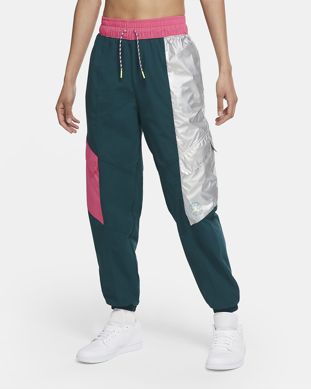 red utility pants