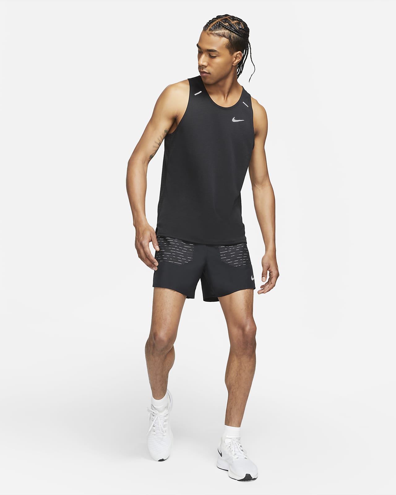 nike dri fit running shorts with built in briefs