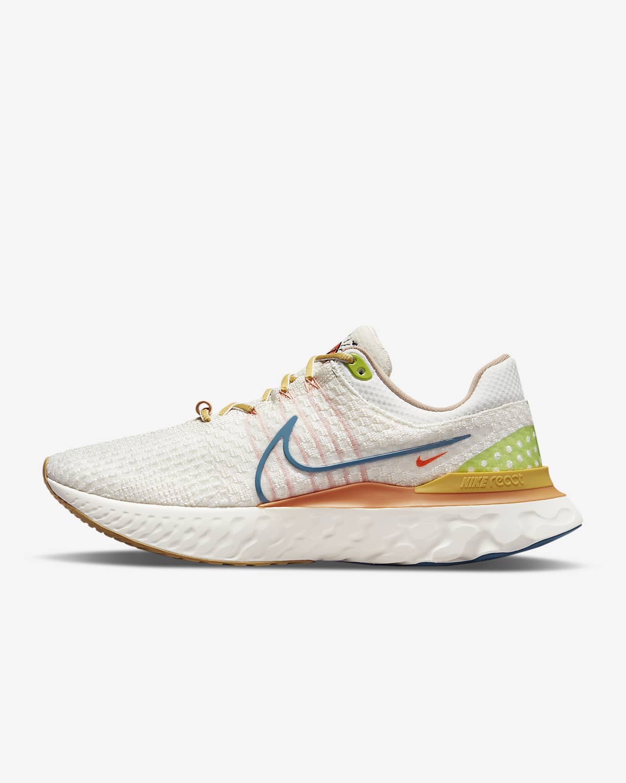 nike react infinity run flyknit sail