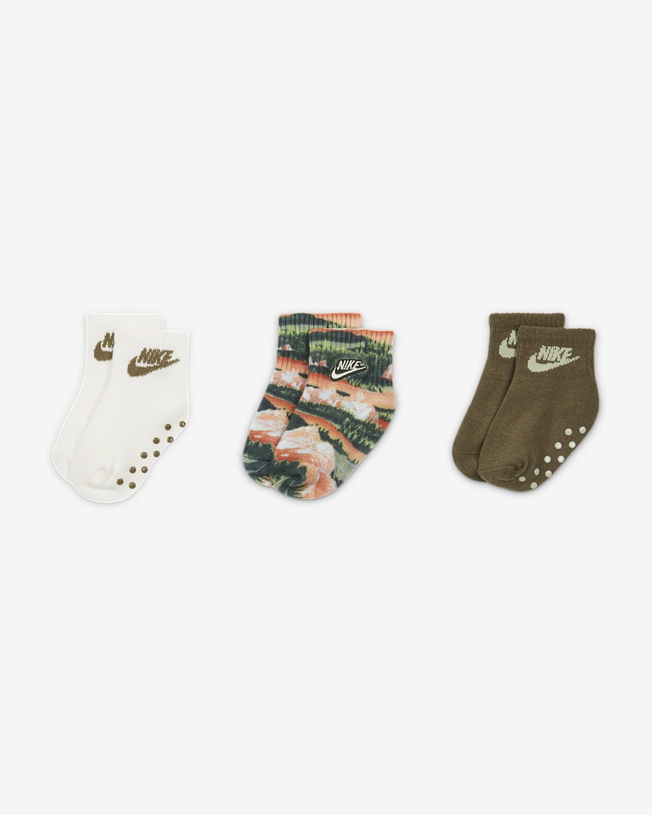 Nike Snow Day Grip Socks (3 Pairs) Baby Socks