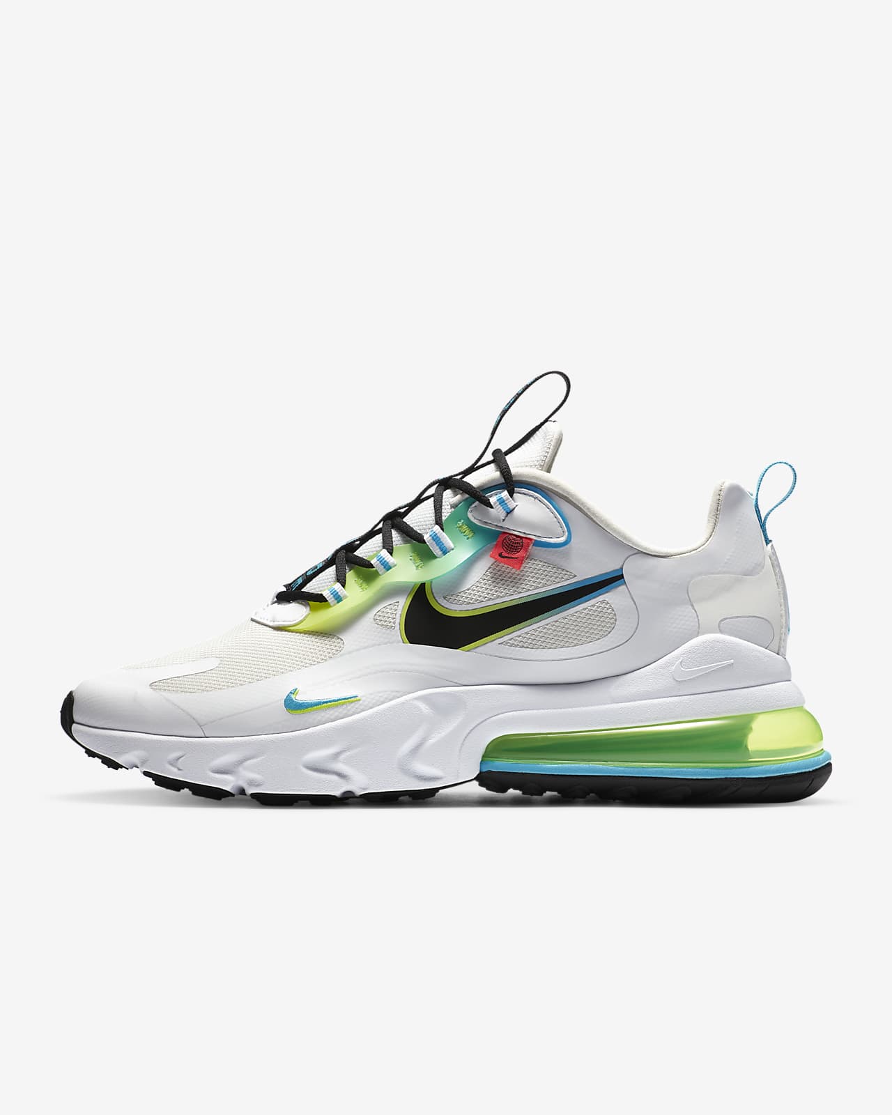 nike white and grey air max 27 sneakers