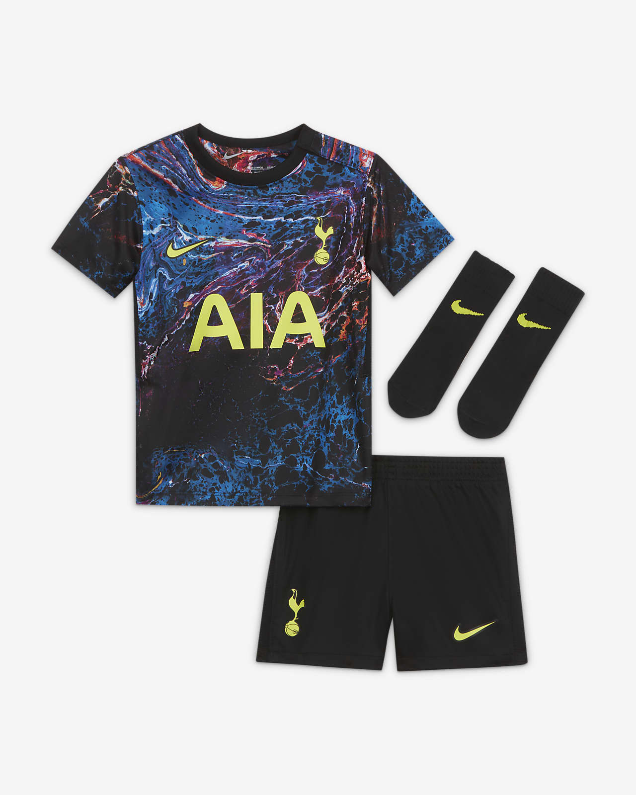 Tottenham Hotspur 2021/22 (bortedrakt) fotballdraktsett til sped-/småbarn