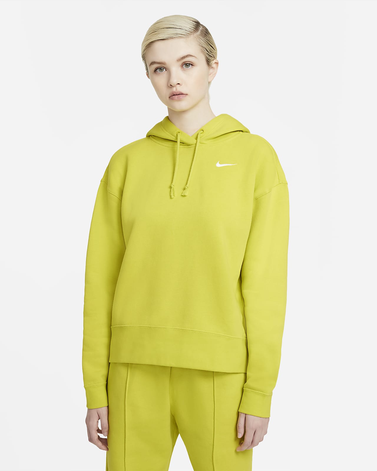 sweat à capuche en tissu fleece pour femme