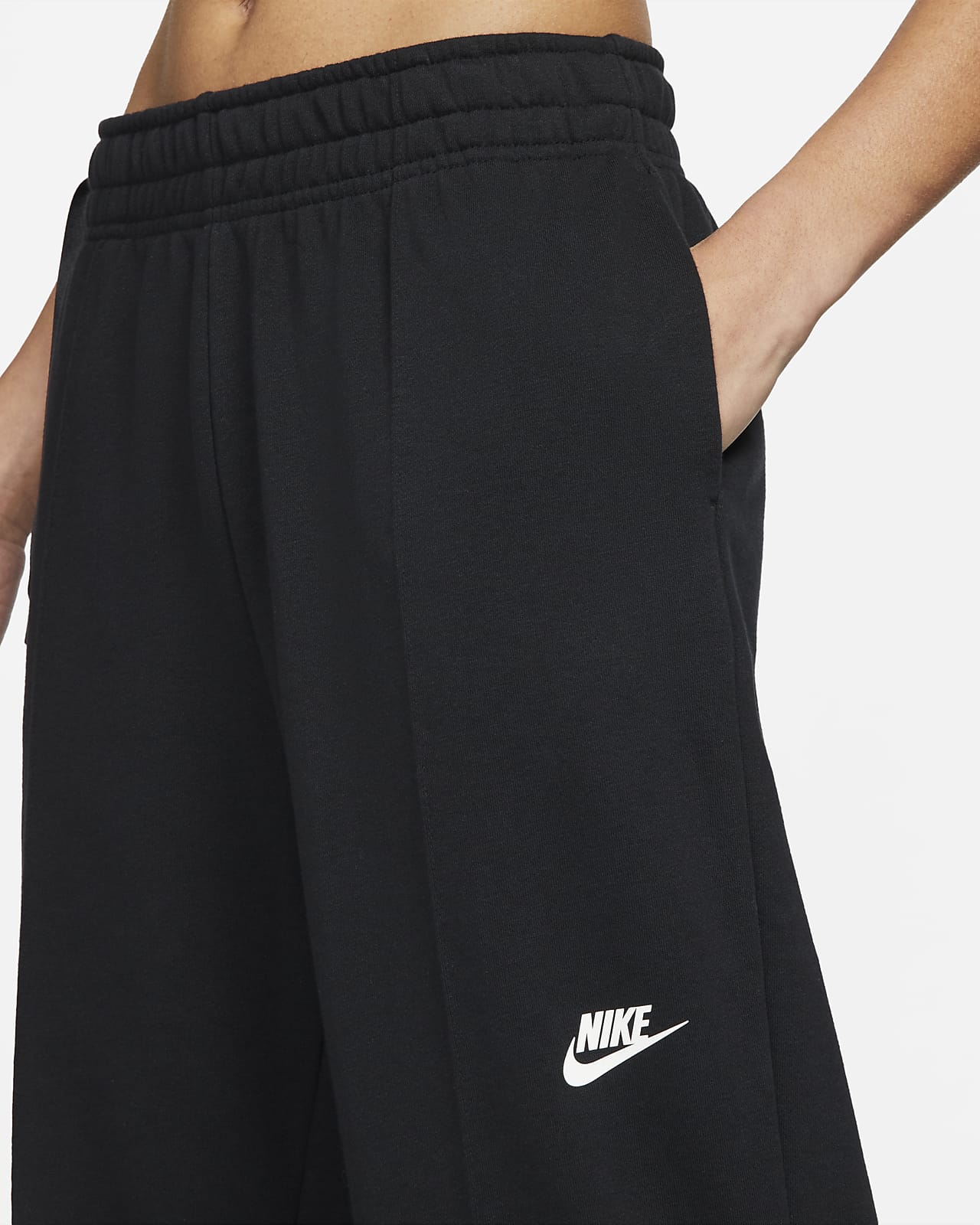 Nike Sportswear Ruimvallende dansbroek van fleece voor dames. Nike NL