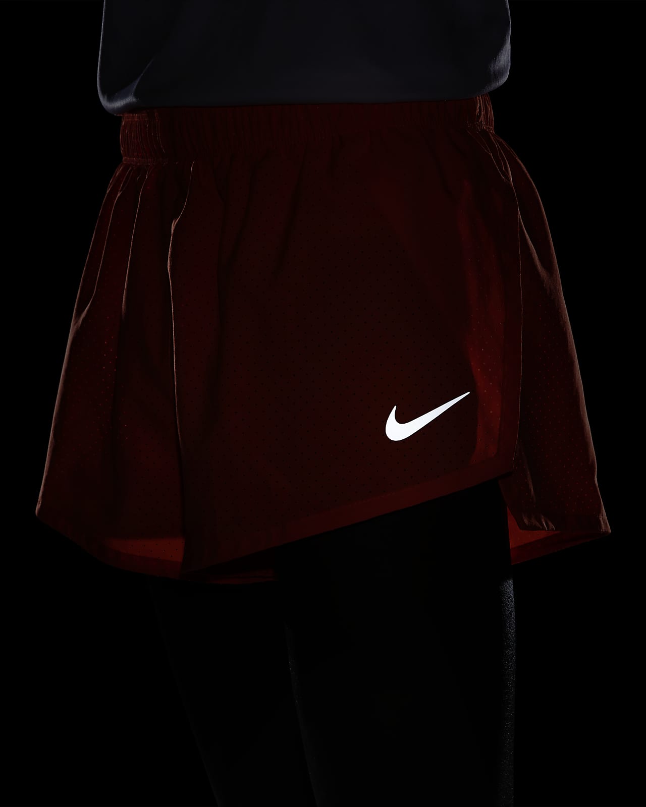 nike running fast shorts in black