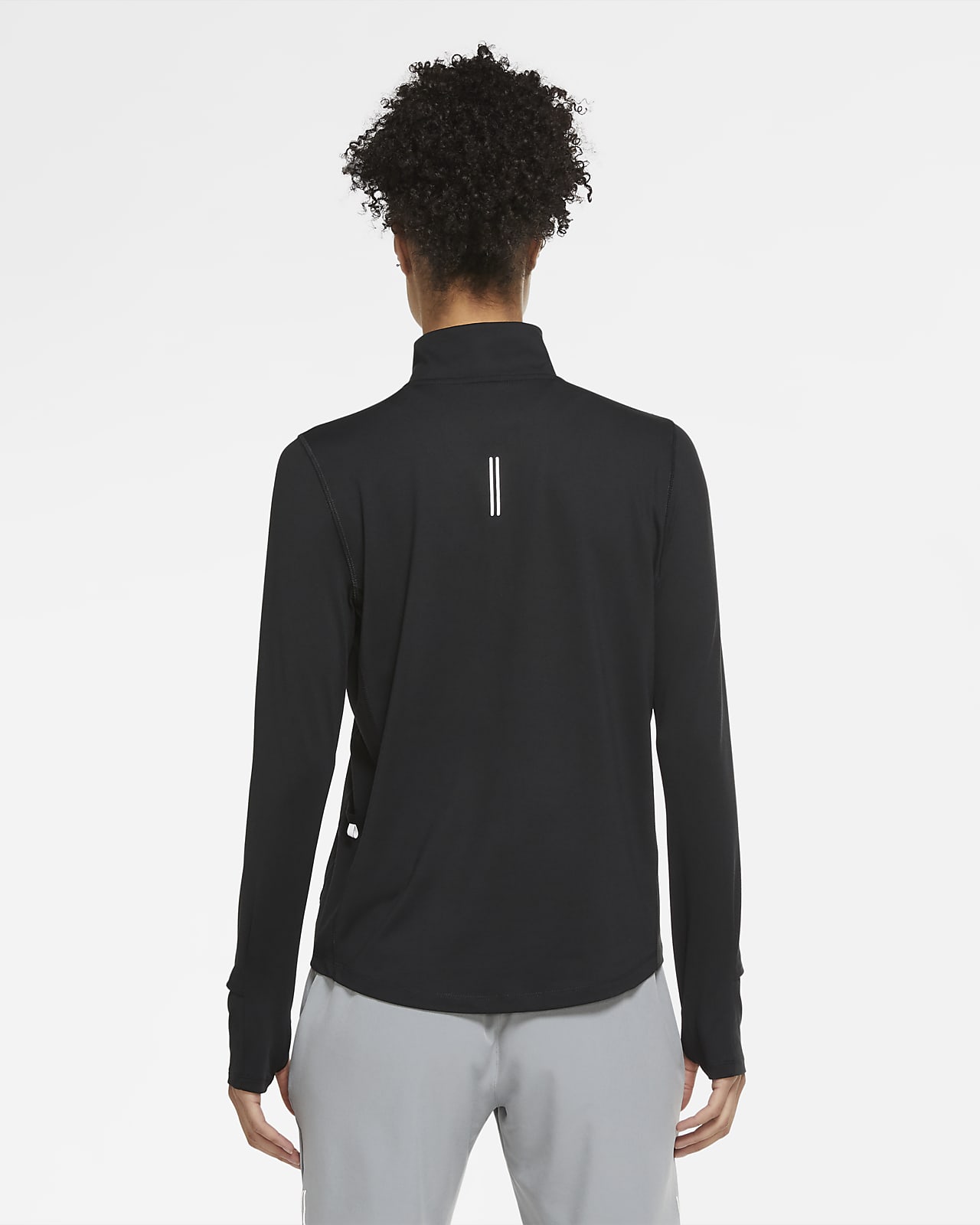 element women's long sleeve running half-zip top