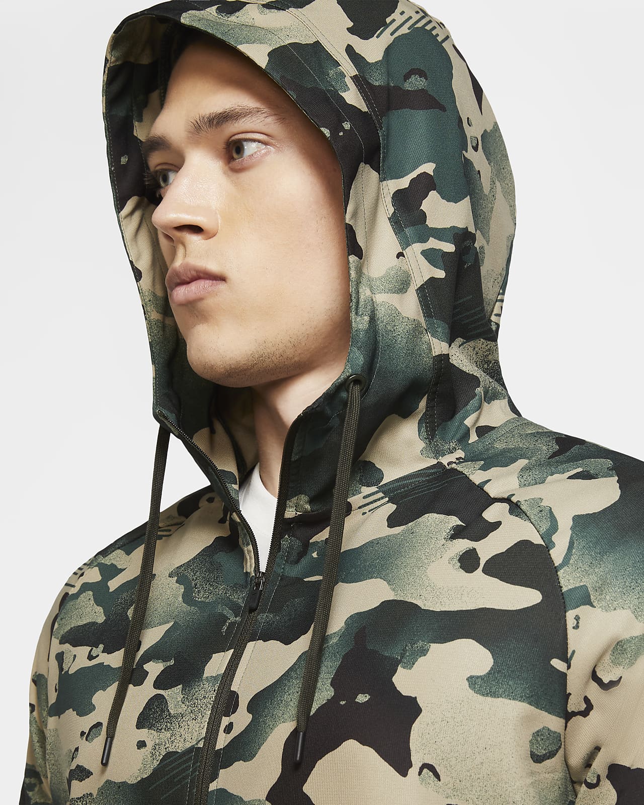nike camo parka